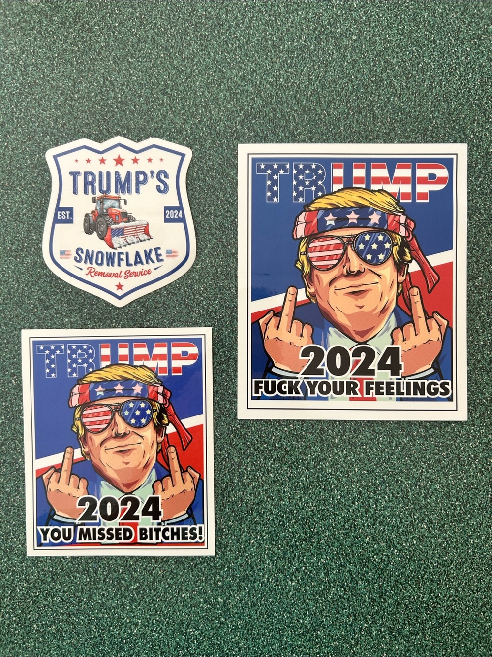 2024 Political Sticker Pack - Patriotic Red, White & Blue MAGA Trump USA